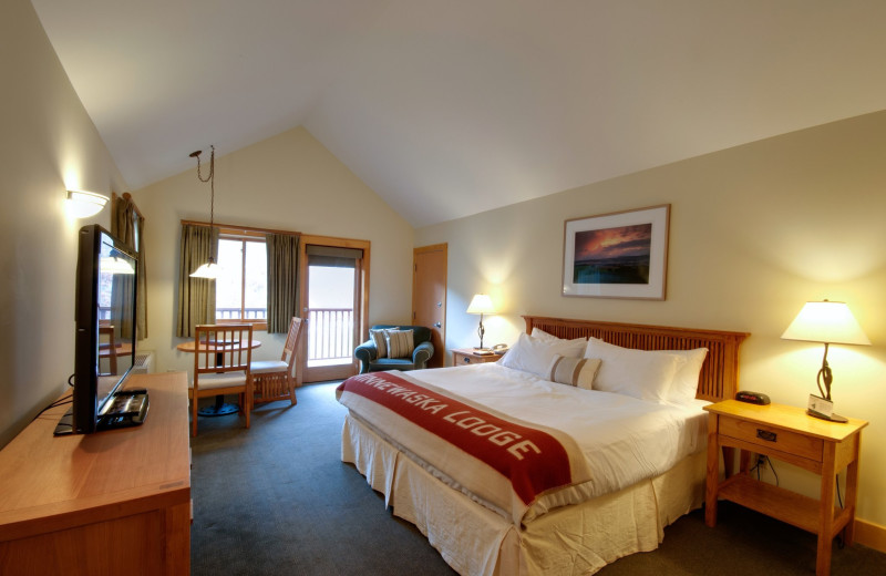 Guest room at Minnewaska Lodge.