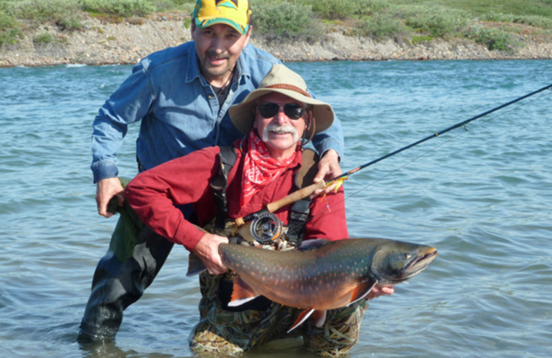 Fishing at Plummer's Arctic Fishing Lodges.