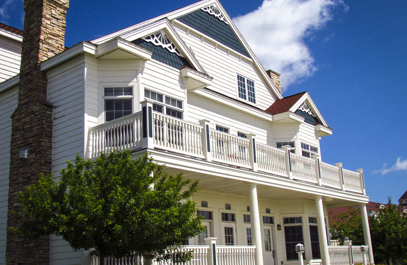 Villa exterior at Blue Harbor Resort.