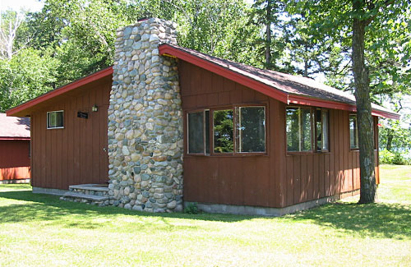 Cabin exterior at Fremont's Point Resort.