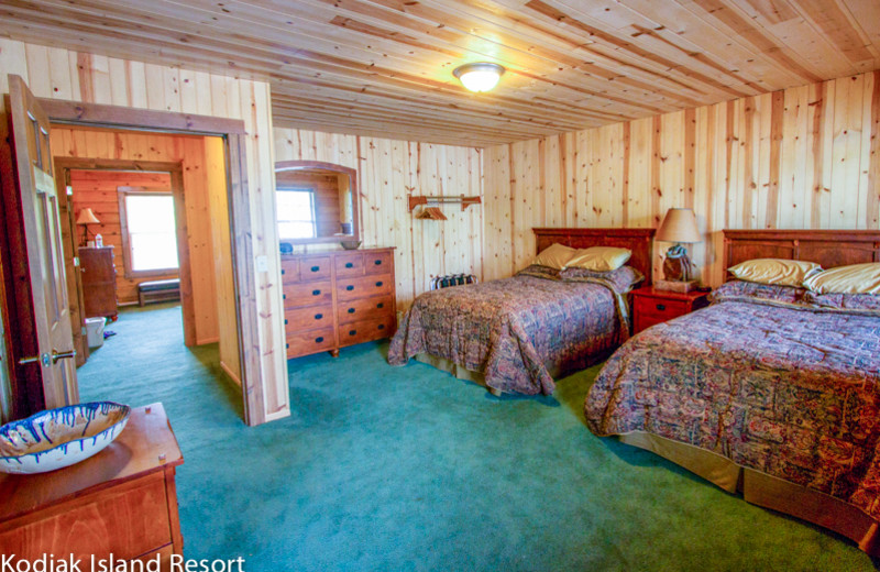 Guest room at Alaska's Kodiak Island Resort.