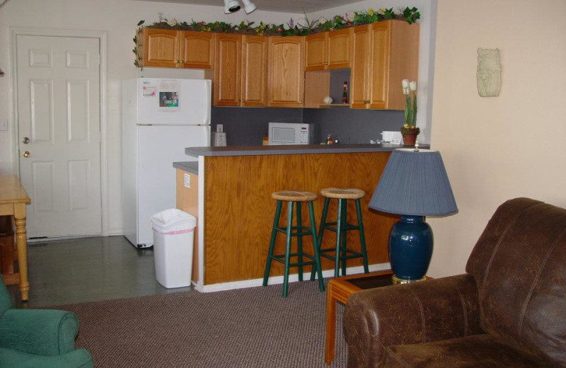 Guest kitchen at Paradise Cove Marine Resort.