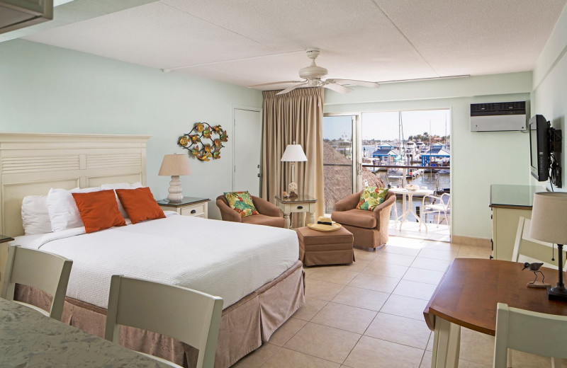 Guest room at Cove Inn on Naples Bay.