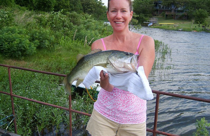 Fishing at Premier Lake Property Rentals.