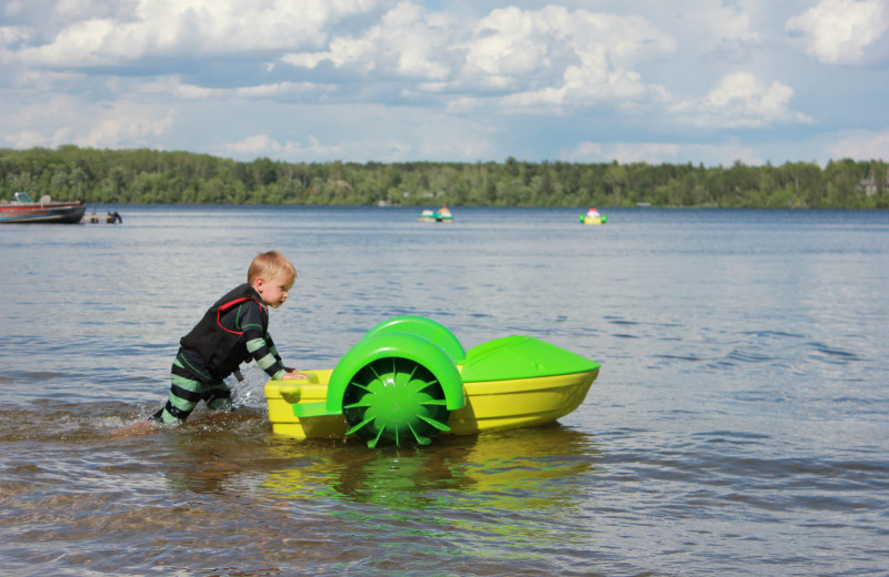 Beach fun at Finn'n Feather Resort.