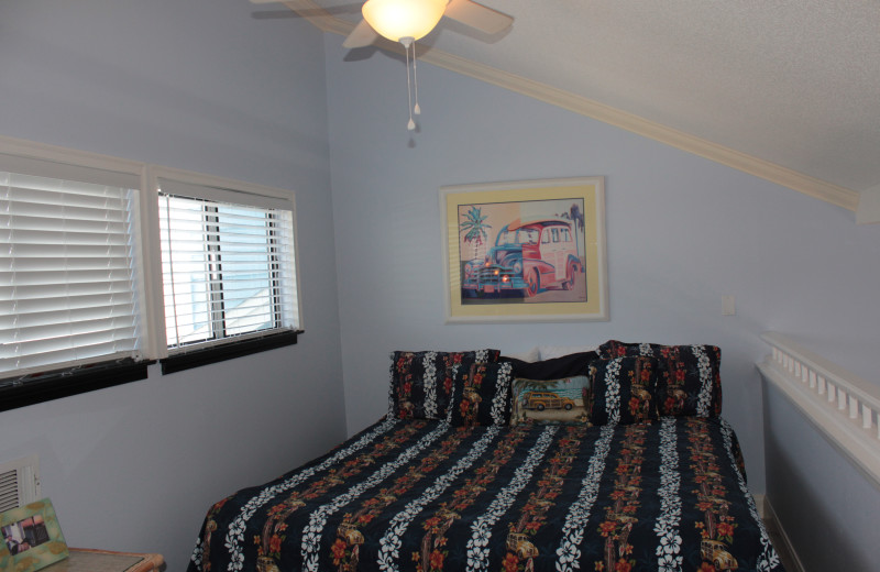 Rental bedroom at Seagrove On The Beach Property Rentals.