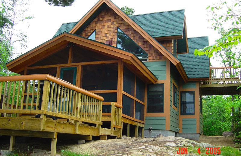 Cabin exterior at Northern Lights Resort & Outfitting.