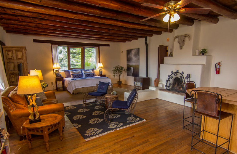 Guest room at Old Taos Guesthouse.