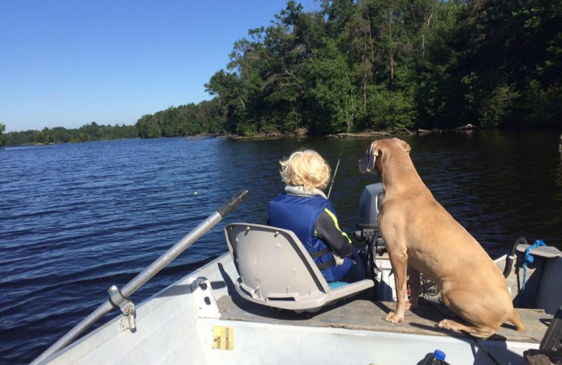 Boating at Popp's Resort.