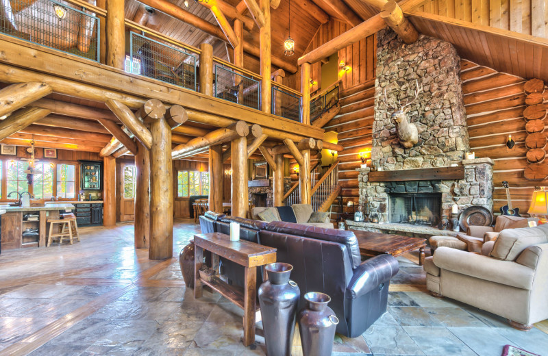 Rental living room at Park City Rental Properties.
