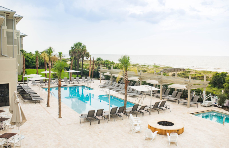 Outdoor pool at Jekyll Ocean Club.