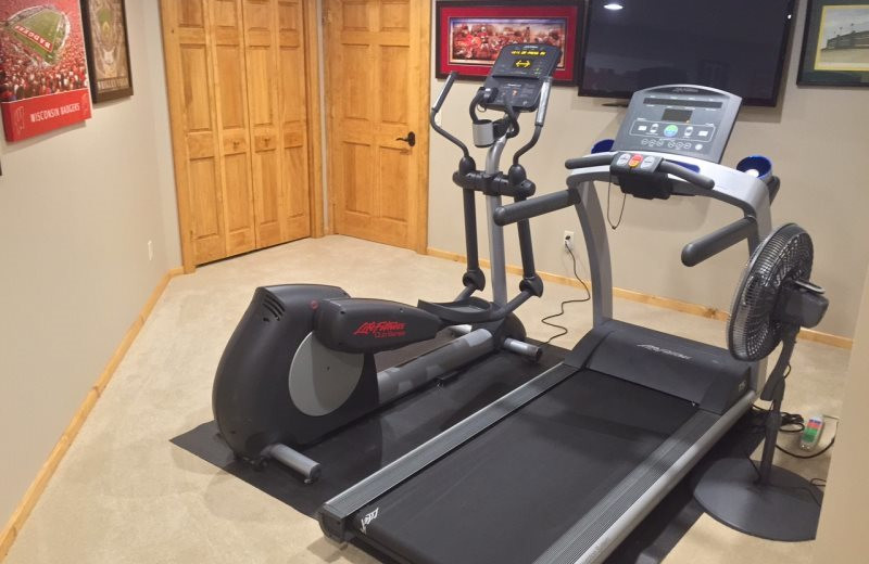 Fitness machine at Sand County Service Company - Wolf Lodge on Lake Petenwell.