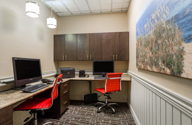 Computer room at Ramada Plaza Nags Head Oceanfront.