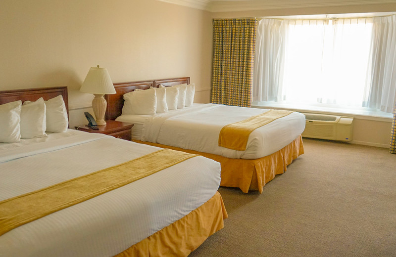 Guest room at Santa Maria Inn.