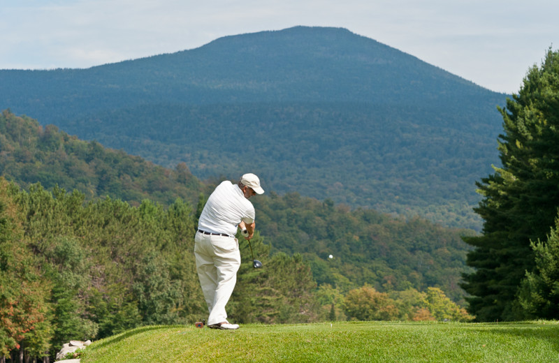 Enjoy a game of golf nearby at Lake Placid Vacation Homes.