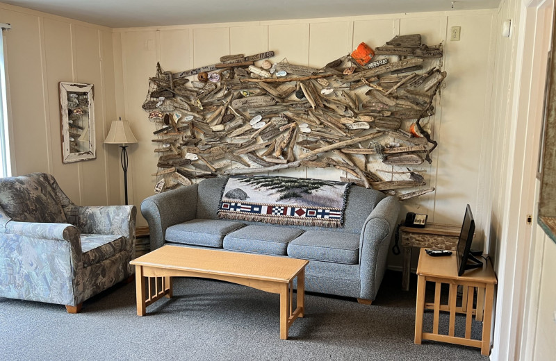 Guest room at Lighthouse Oceanfront Resort.