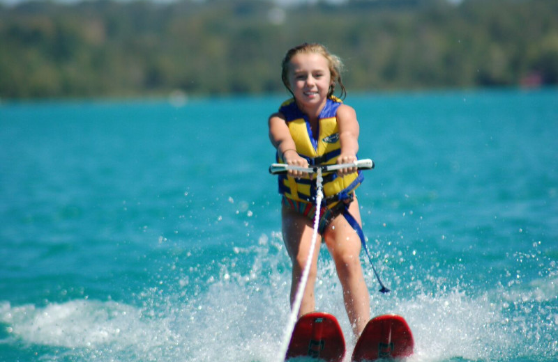 Water skiing at White Birch Lodge.