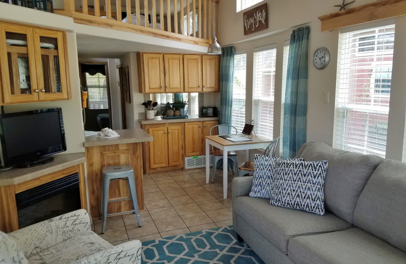 Cottage interior at Mill Creek Ranch Resort.