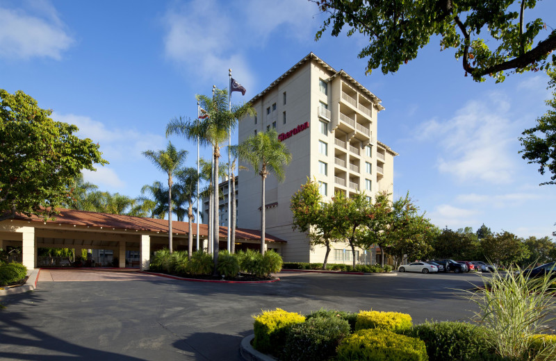 Exterior view of Sheraton San Jose Hotel.