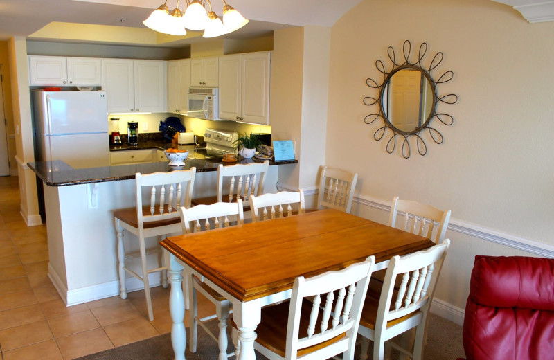 Rental kitchen at Beachball Properties.