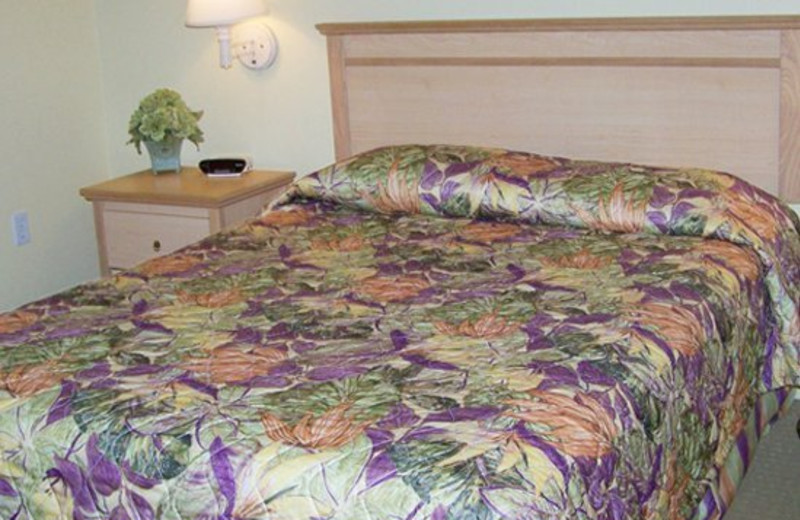 Unit bedroom at Vistas on the Gulf.