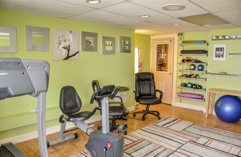 Fitness room at The Villa Inn.