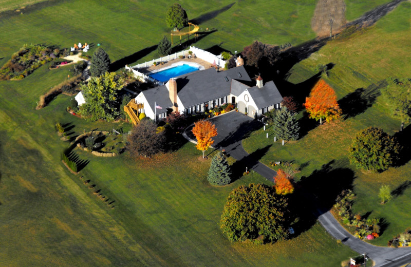 Aerial view of Annville Inn.