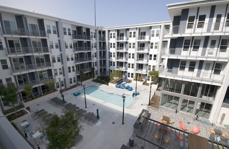 Exterior view of BCA Furnished Apartments.