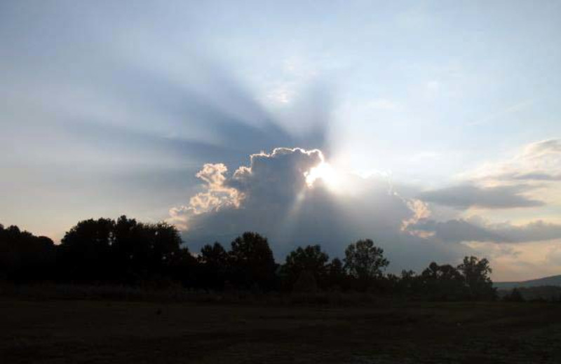 The sky at Black Bear Cabin Rentals.