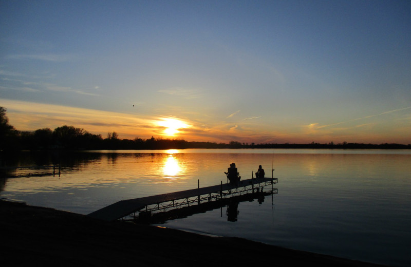 Lake view at Barrett Lake Resort.