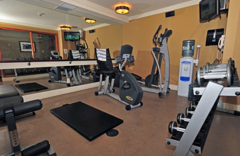 Fitness center at The Fox Hotel.