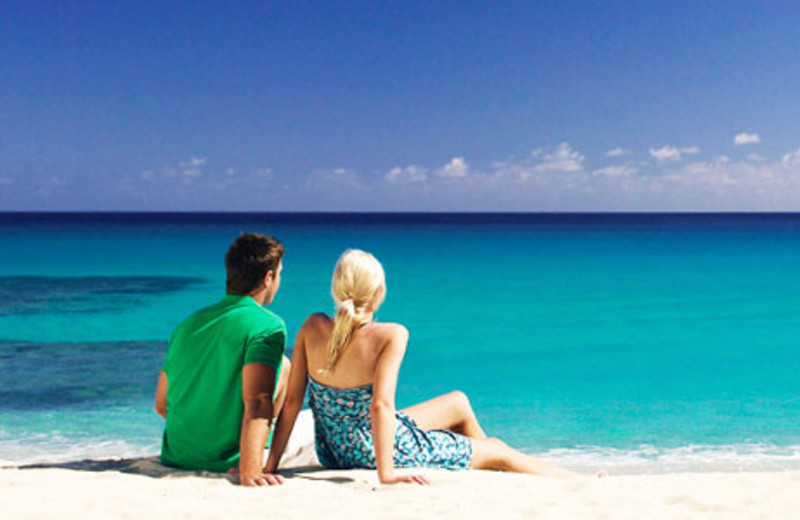 Sitting on the beach at Yasawa Island Resort & Spa.