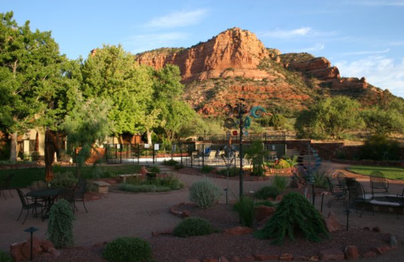 Outdoor dining at Red Agave Resort.