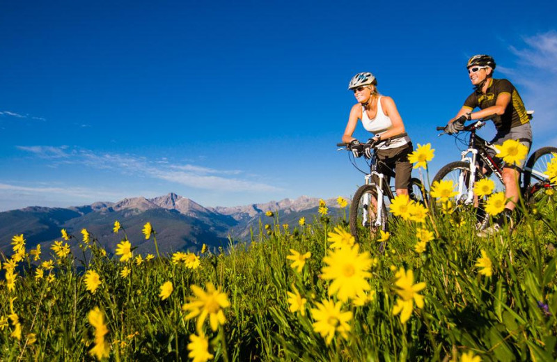 Biking at Lodge At Avon Center.