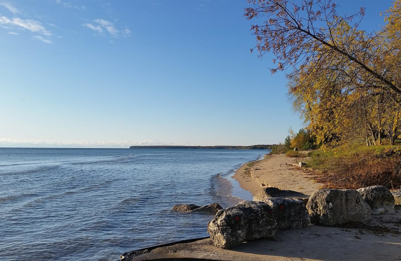 Lake view at Square Rigger Lodge.