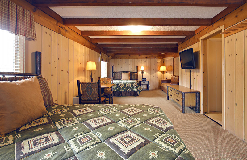 Guest room at Jackson Hole Lodge.