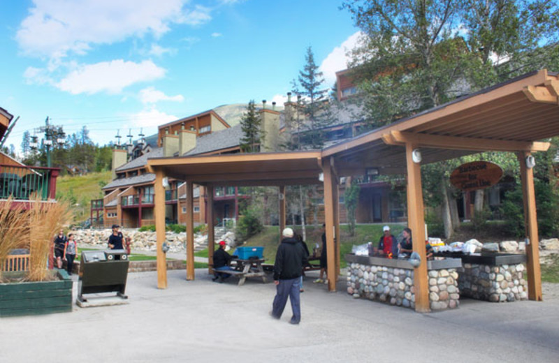 BBQ Area at the Panorama Vacation Retreat at Horsethief Lodge