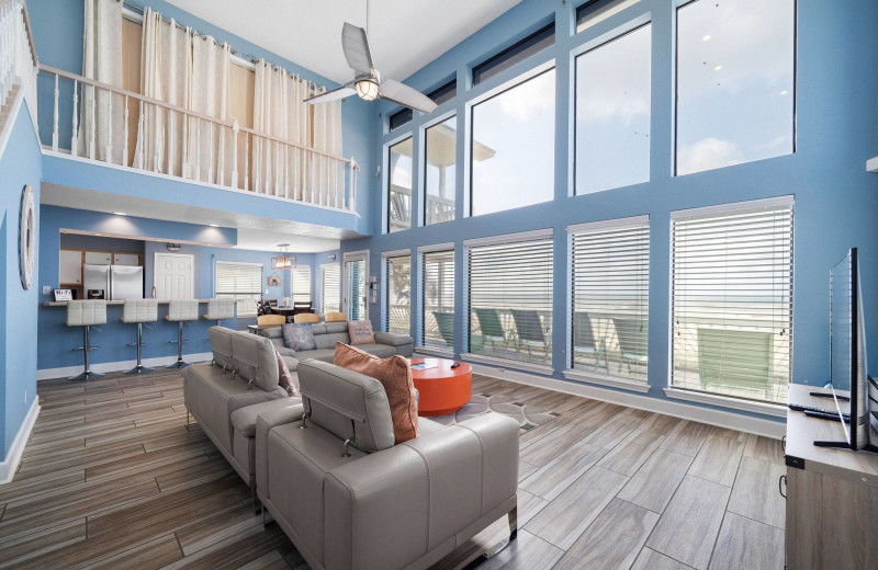 Rental living room at Gary Greene Vacation Rentals.