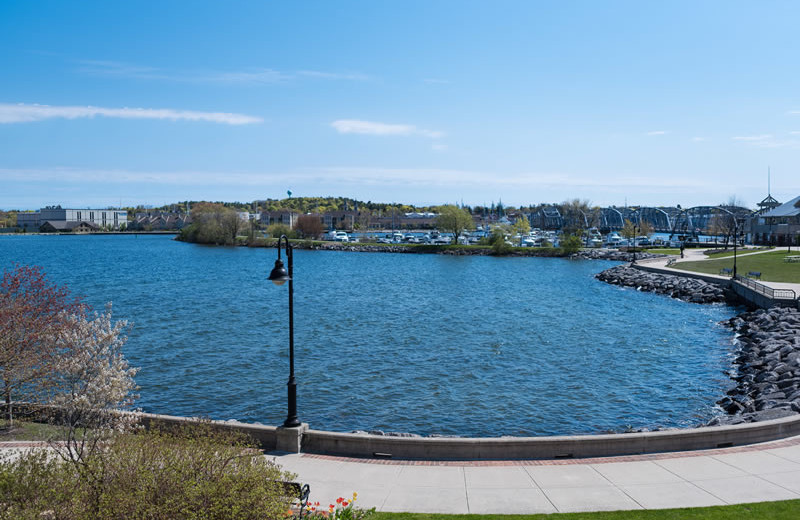 Lake view at Bridgeport Waterfront Resort.