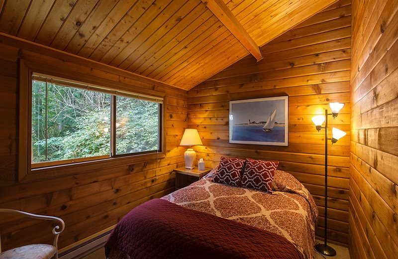 Rental bedroom at Sequim Valley Properties.