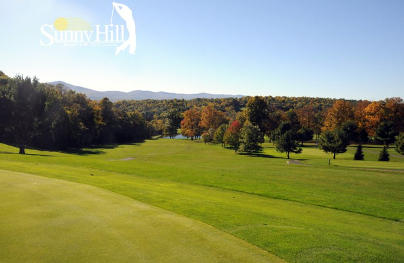 Golfing at Sunny Hill Resort & Golf Course.