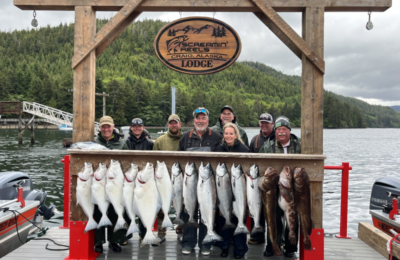 Fishing at Screamin' Reels Lodge.