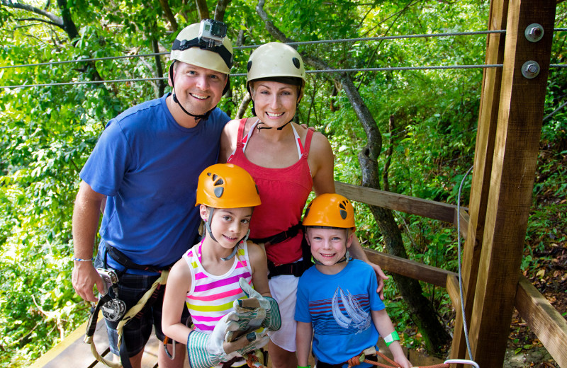 Zip line near Point View Resort.