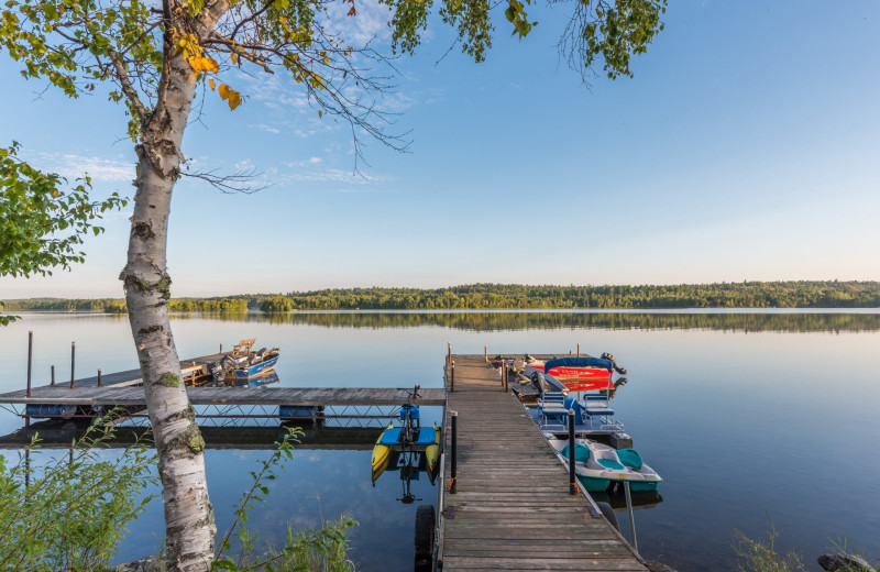 Dock at Grand Ely Lodge.