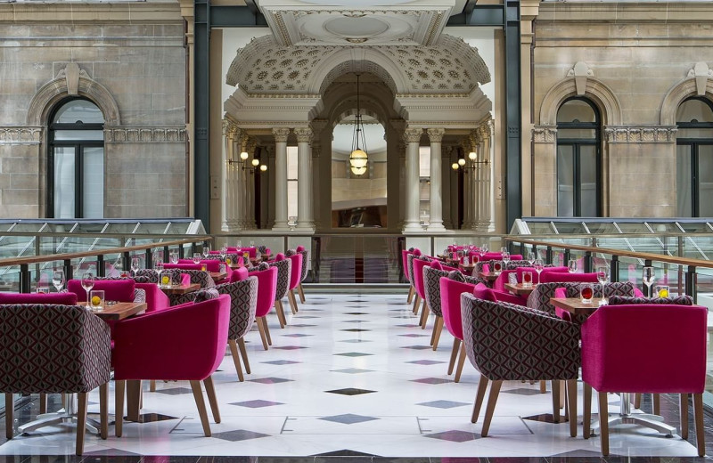 Lounge at The Fullerton Hotel Sydney.