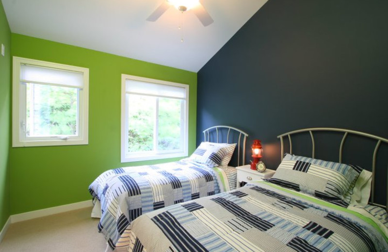 Vacation rental bedroom at The Beach House.