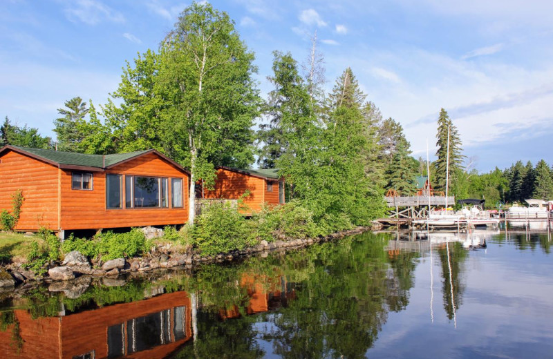 Cabin exterior at Pehrson Lodge Resort.