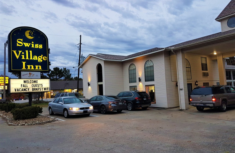 Exterior view of Swiss Village Inn.