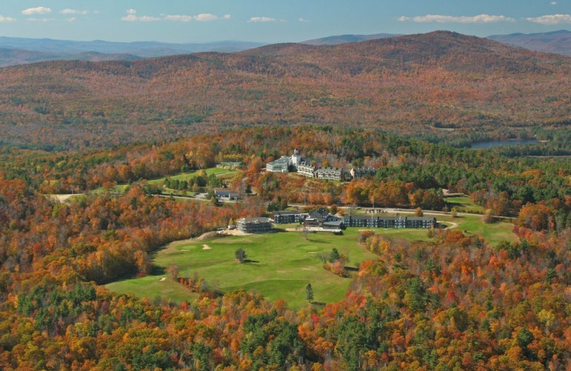Aerial view of Steele Hill Resorts.