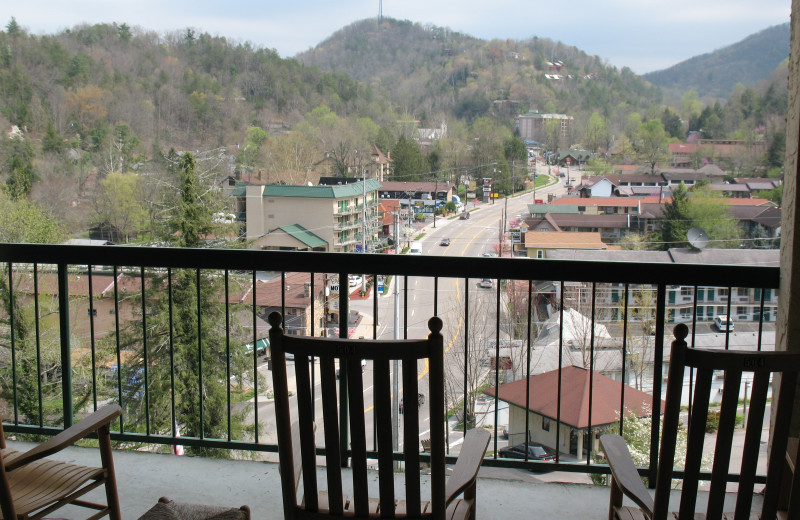 Balcony at Gatlinburg Memories.